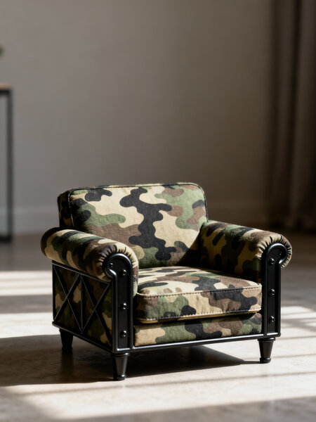 produktivní fotografie, čelní pohled, malá pohovka,…