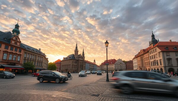 Ultra realistická fotografie města Hradec Králové při…